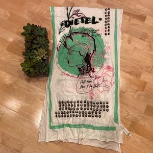 Diesel graffiti scarf